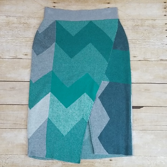 Anthropologie Dresses & Skirts - Anthropologie Moth Chevron Sweater Pencil Skirt